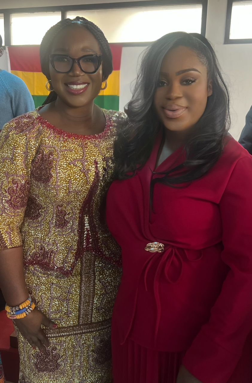 Darling Frimpong with H.E. Mavis Ama Frimpong, Ghana Ambassador to France